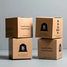 Load image into Gallery viewer, BlackBoard BOLD Biodegradable Coffee Capsules/Pods